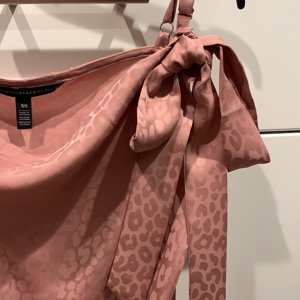 WHBM Mauve pink leopard tank top, NWT, sz XS - Picture 2 of 4